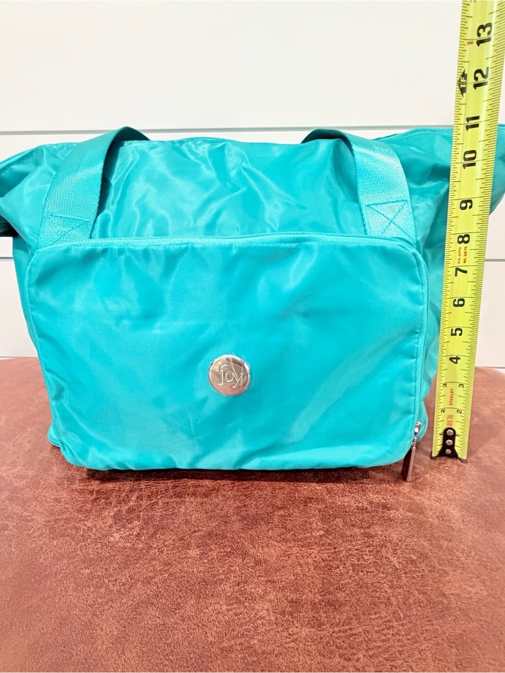 Joy Teal Nylon Travel Tote & Belt Bag Set Y2K Sportcore Coastalcore Vacation Gym - Picture 8 of 15